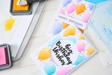 Sizzix 25th Birthday Collection - Stencils / Stacey Park Birthday Balloons